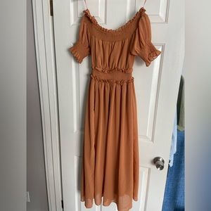 Baltic born of the shoulder dress